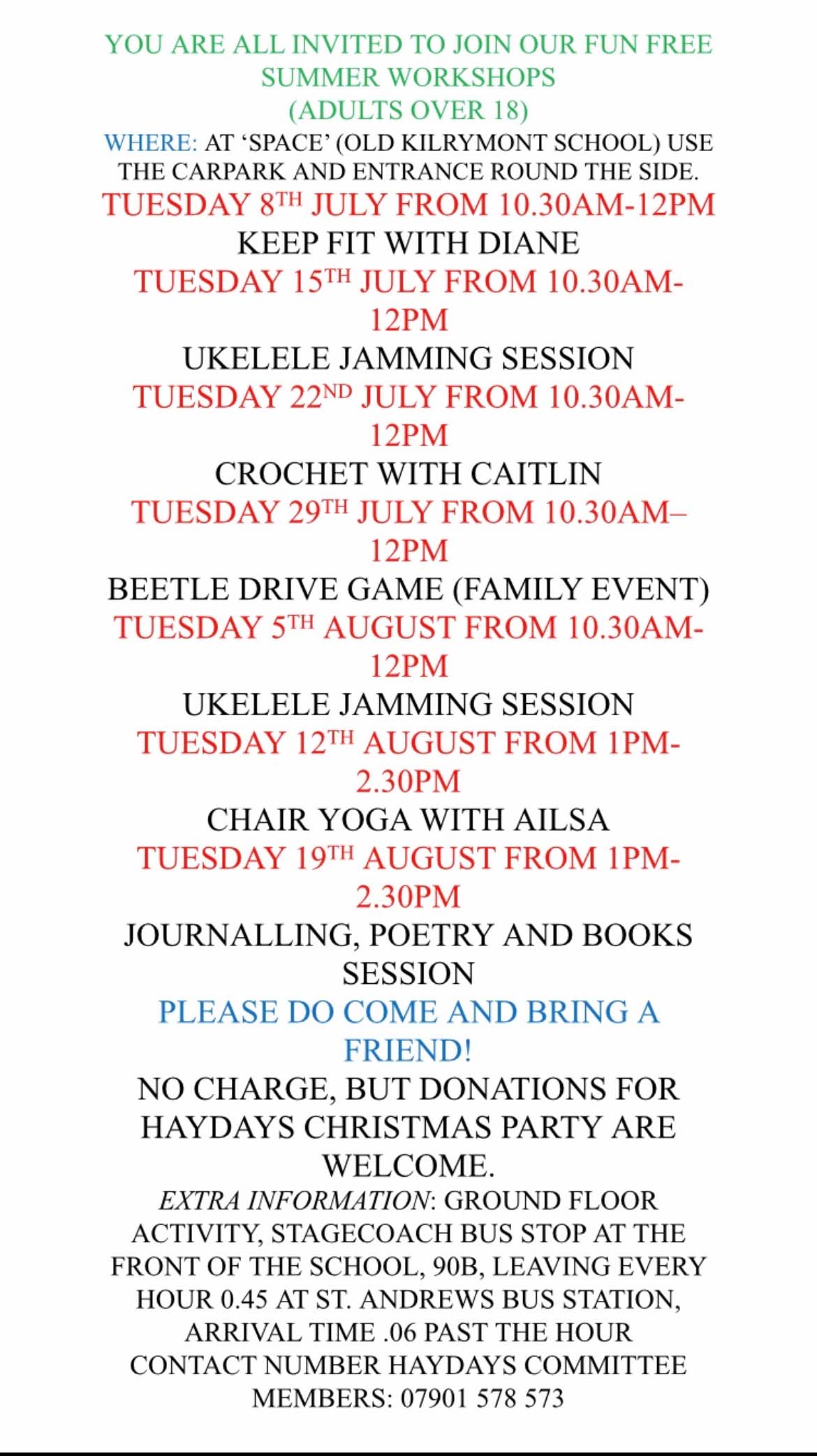 Workshop flyer